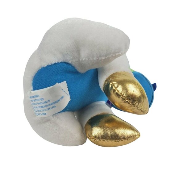 Classic Toy Company Unicorn Plush Gold Horn Hooves Blue Ears Stuffed Animal - Picture 6 of 9